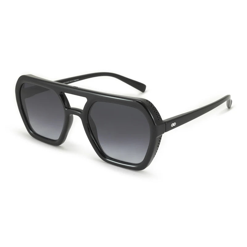 Lyon - Black Shiny - Grey Gradient Lens