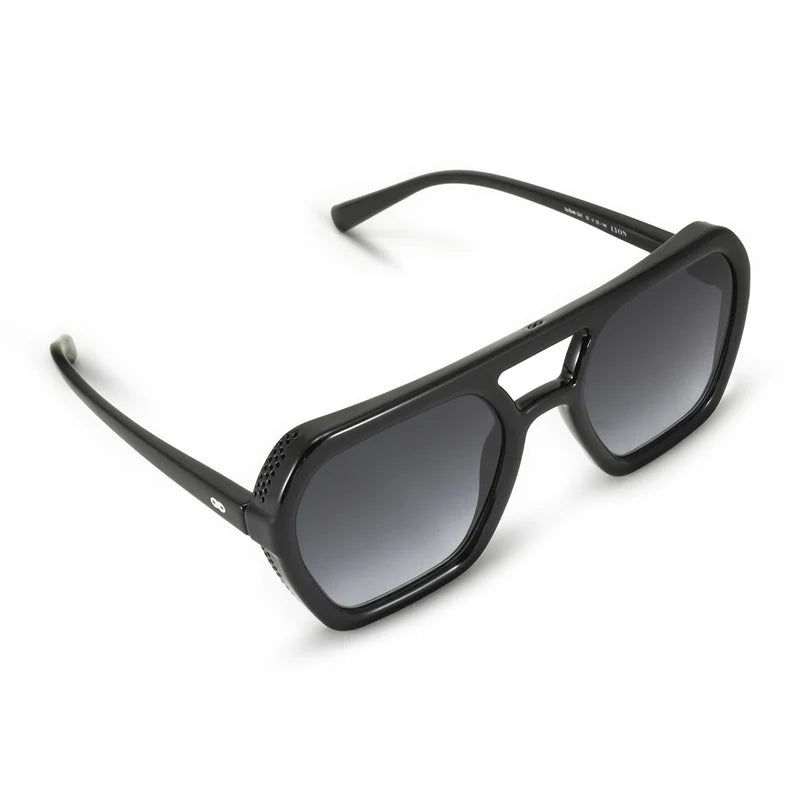 Lyon - Black Shiny - Grey Gradient Lens