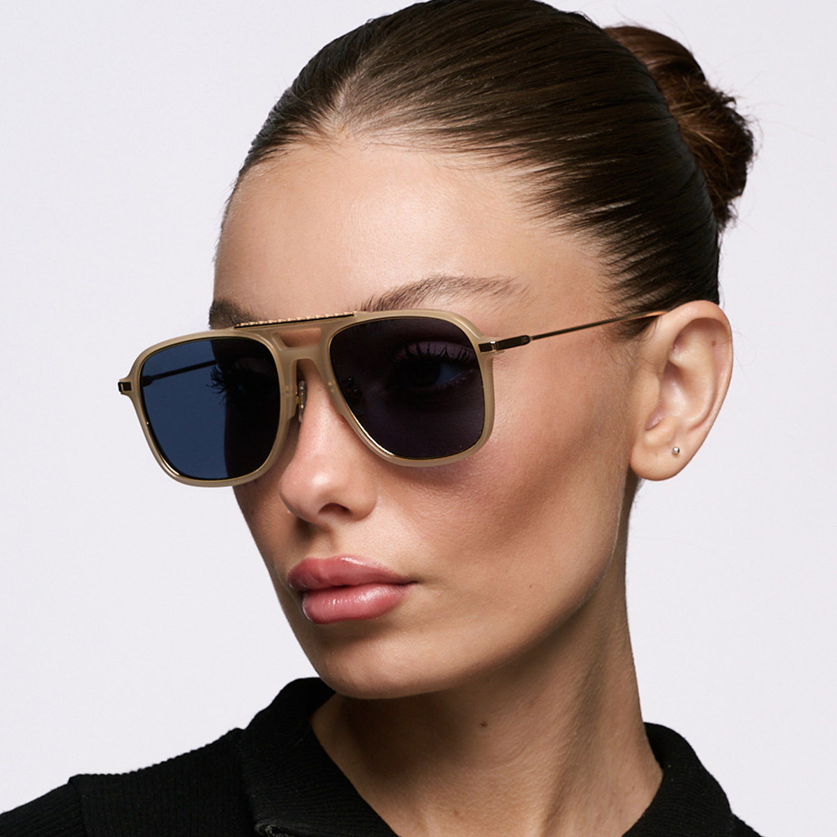 Miami Milky Brown - Blue Lens