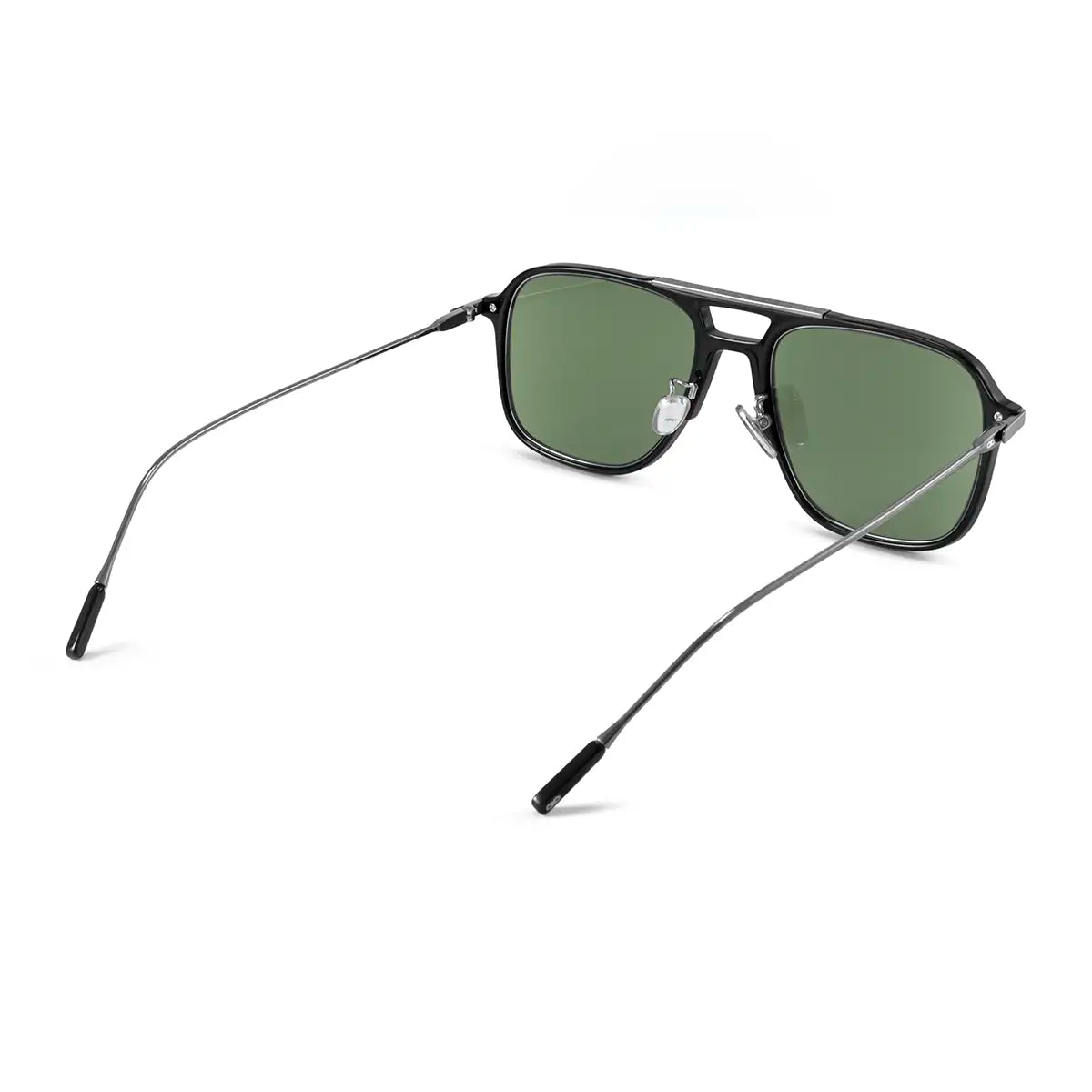 Miami Black Shiny - Green Lens