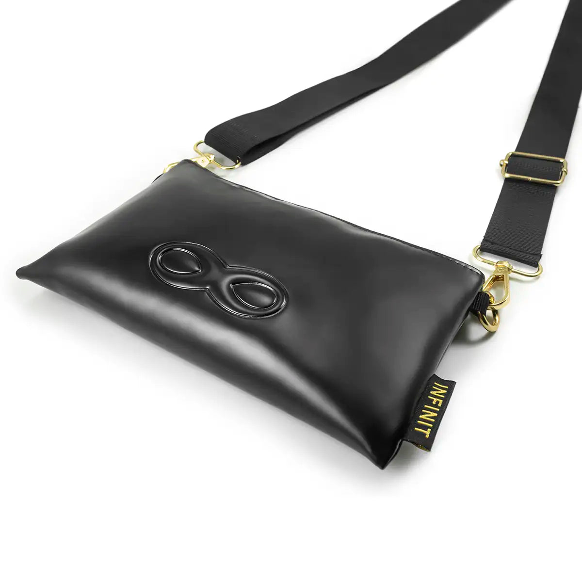 Infinit Mini Bag Cell Phone Holder Crossbody Card Holder Black - Detail view - INFINIT Eyewear