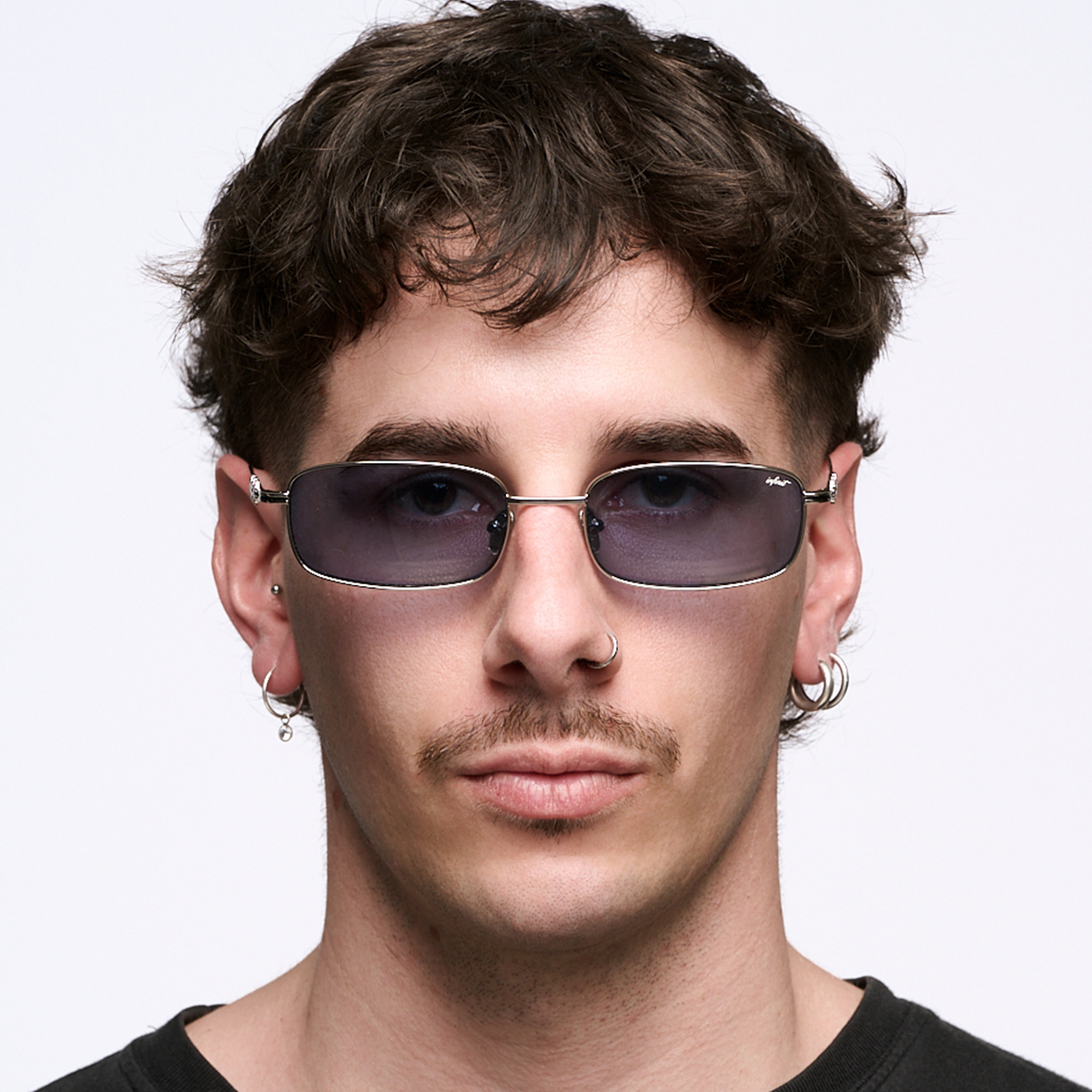 Mojave - Silver - Blue Lens