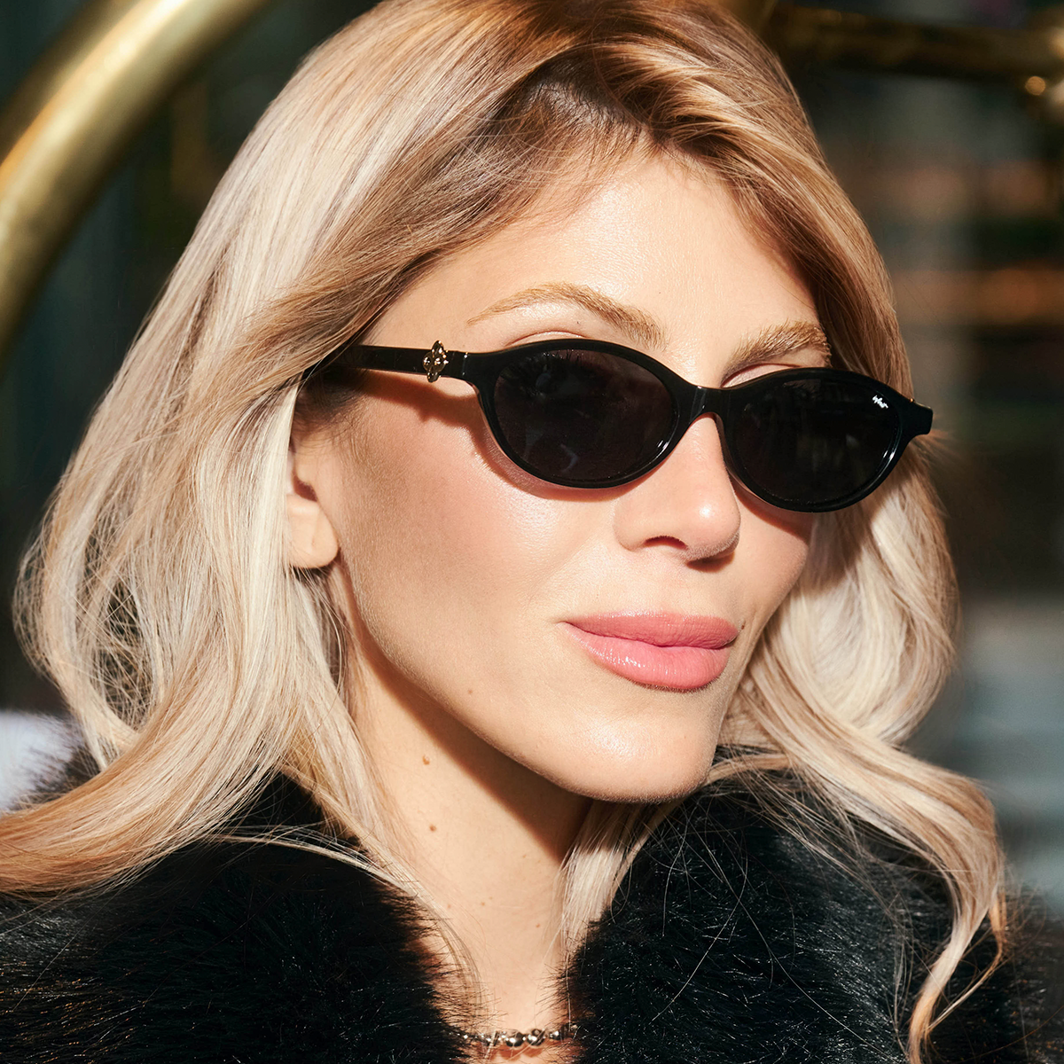 Naomi - Glossy Black - Gray Gradient Lens