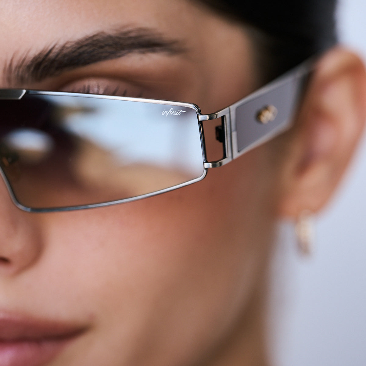 Panoramic - Silver - Coffee Mirrored Gradient Lens