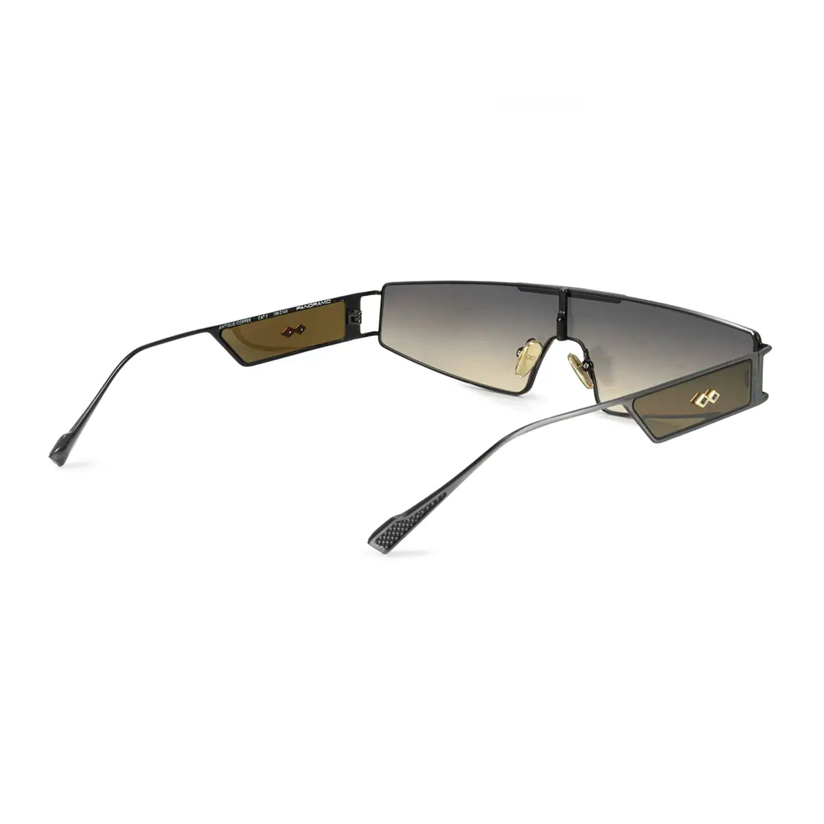 Panoramic - Silver - Coffee Mirrored Gradient Lens