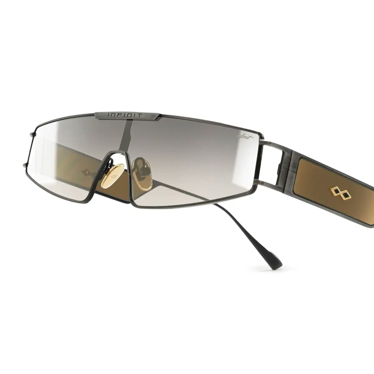 Panoramic - Silver - Coffee Mirrored Gradient Lens