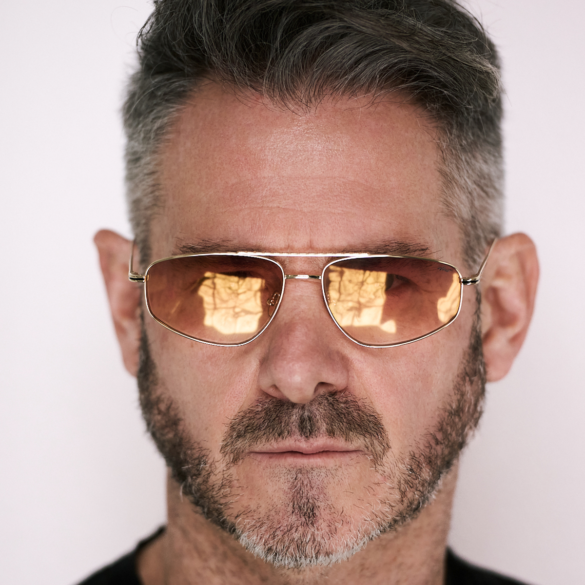 Pierre - Gold Gold - Orange Degraded Lens