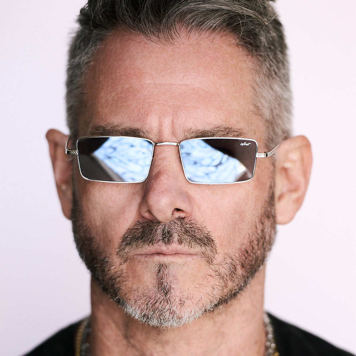 Positano - Silver - Mirrored Lens