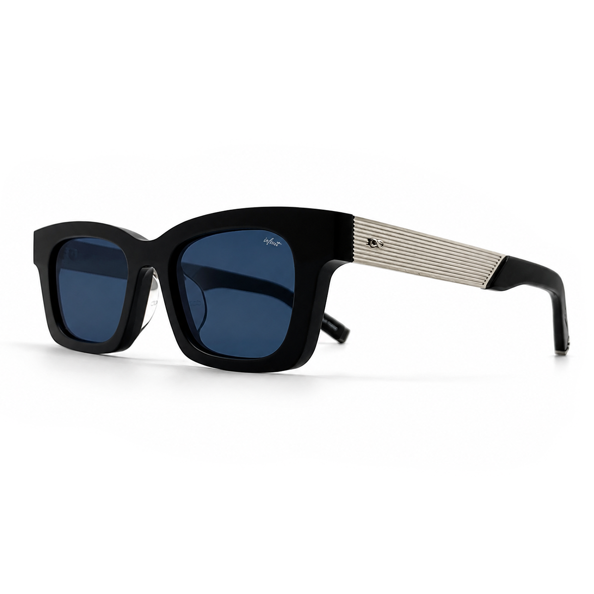 Rich Silver Blue Lens