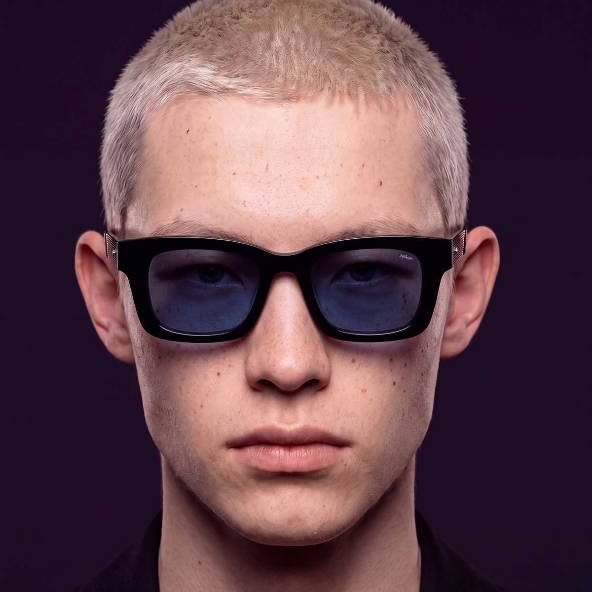 Rich Silver Blue Lens