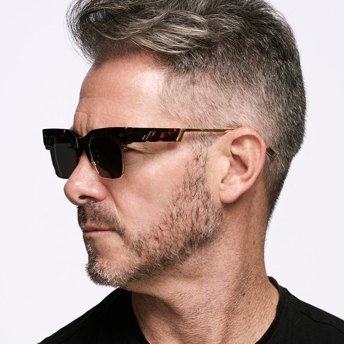 Rotterdam Tortoiseshell - Grey Lens