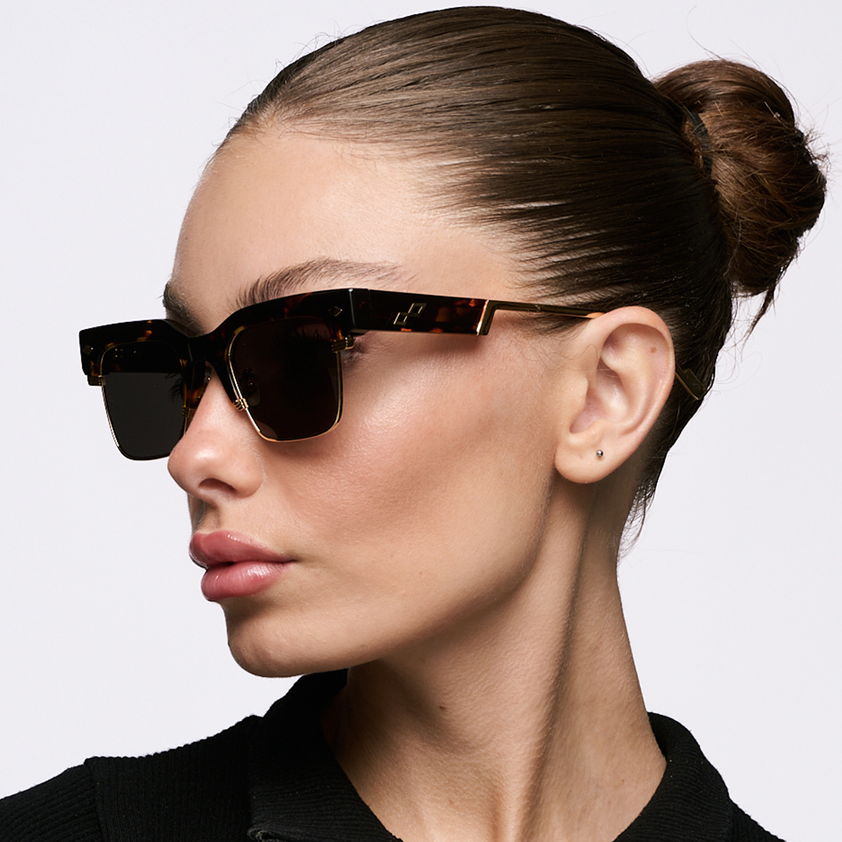 Rotterdam Tortoiseshell - Grey Lens