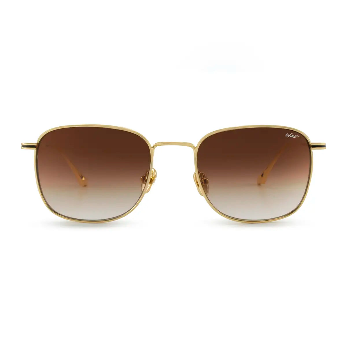 Secchia - Gold - Gradient Brown Lens