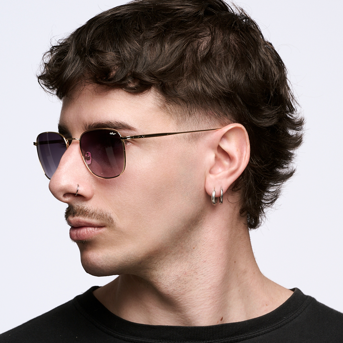 Secchia - Gold - Degraded Gray Lens