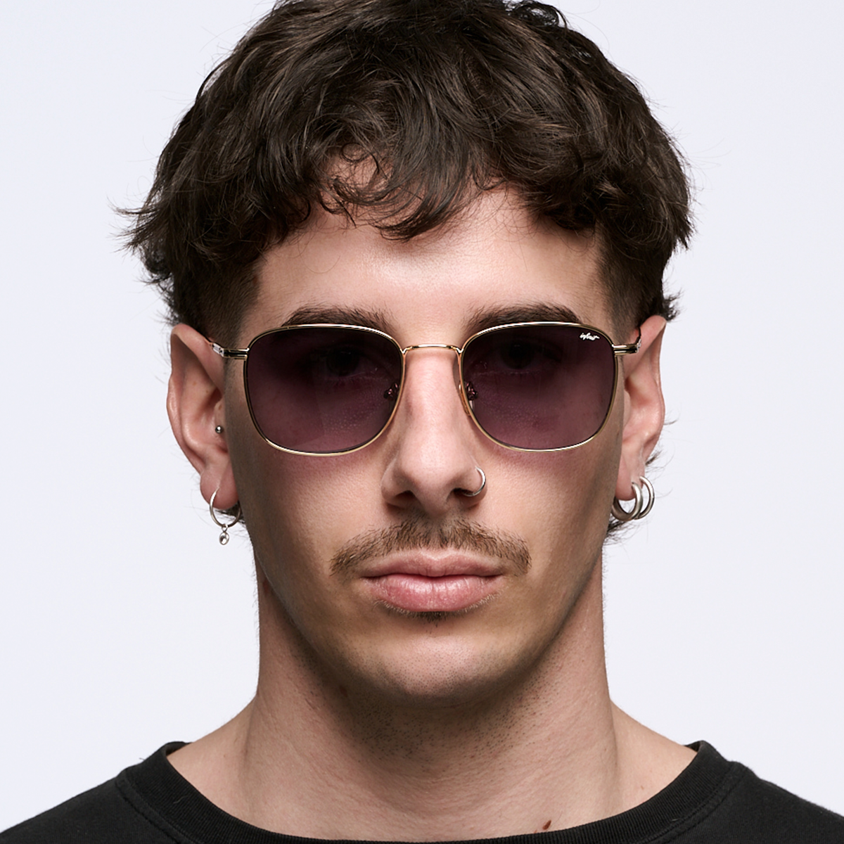 Secchia - Gold - Degraded Gray Lens