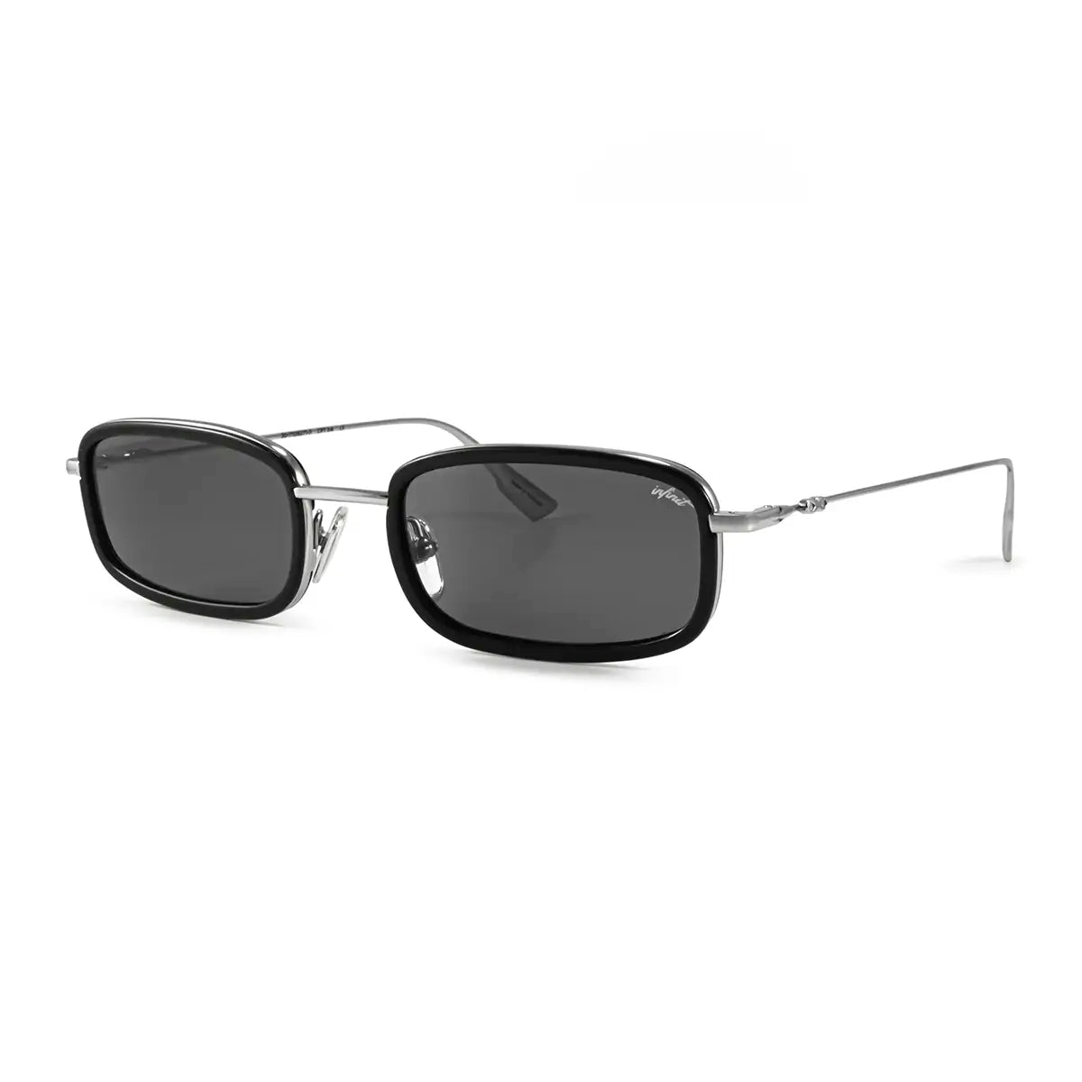 Tyler - Black Shiny - Grey Lens