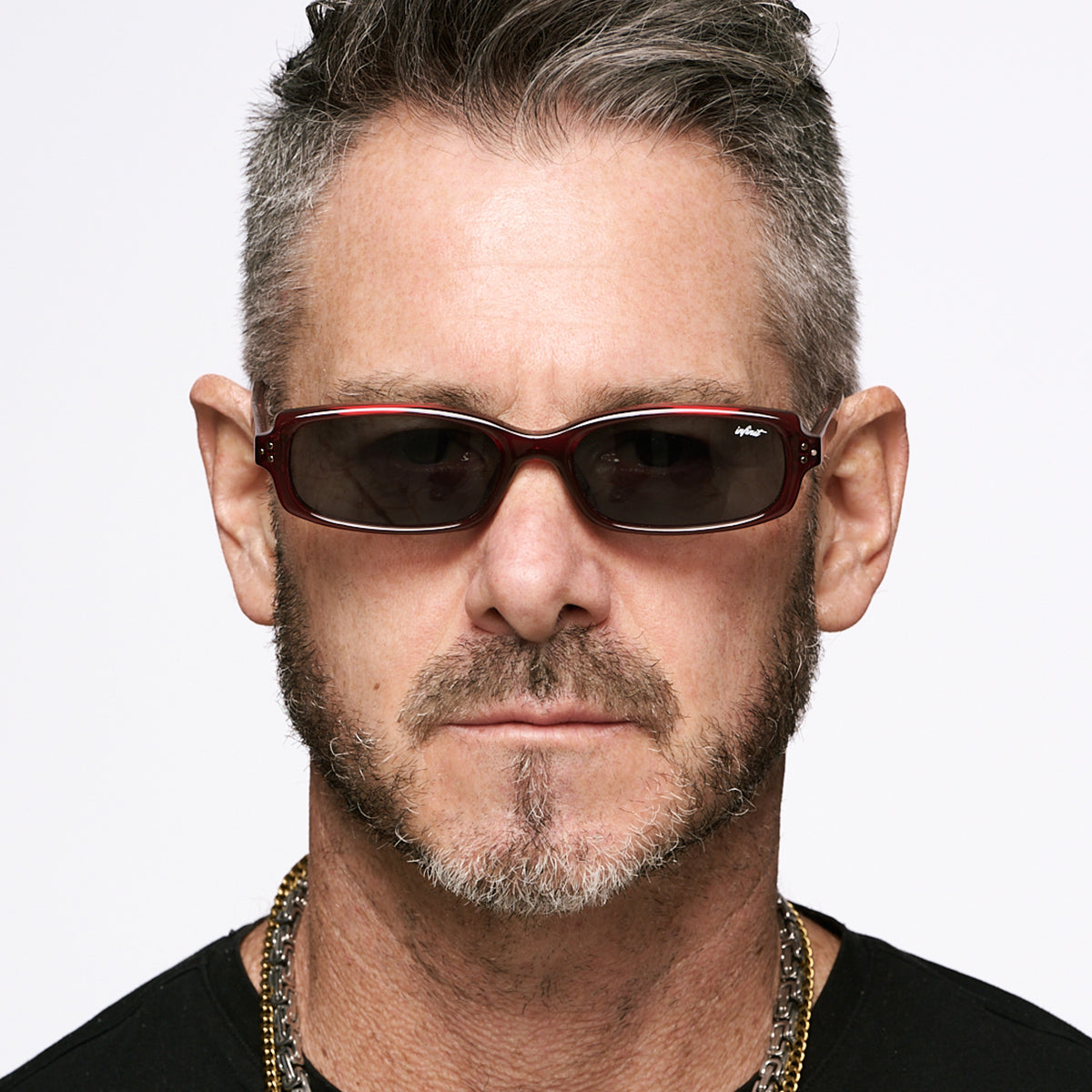 Virgil - Light Burgundy - Gray Lens