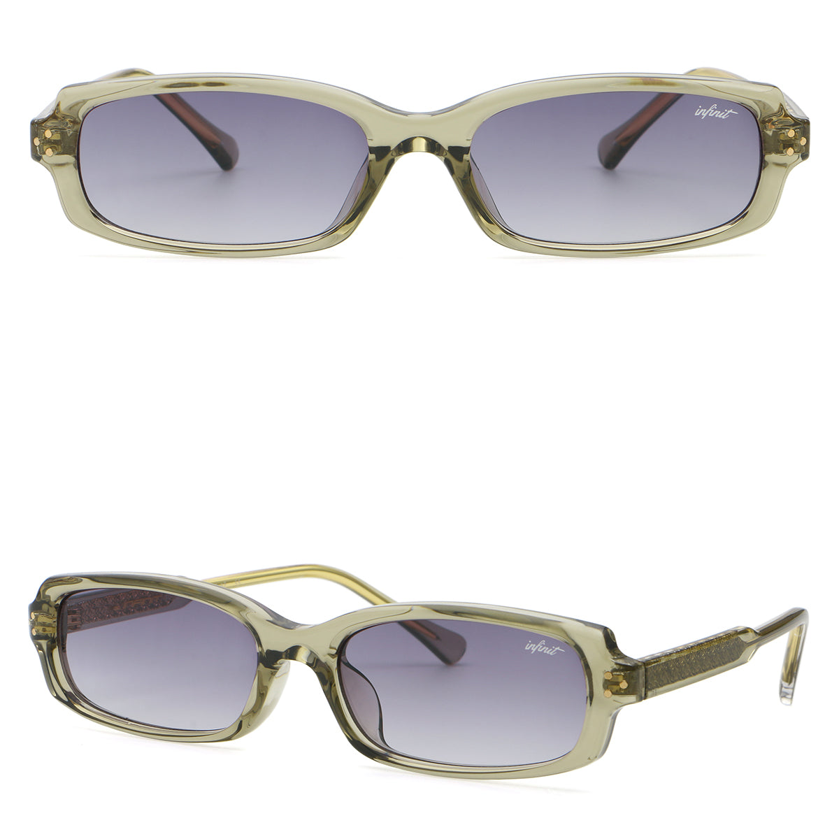 Virgil - Light Gray Gradient - Purple Lens