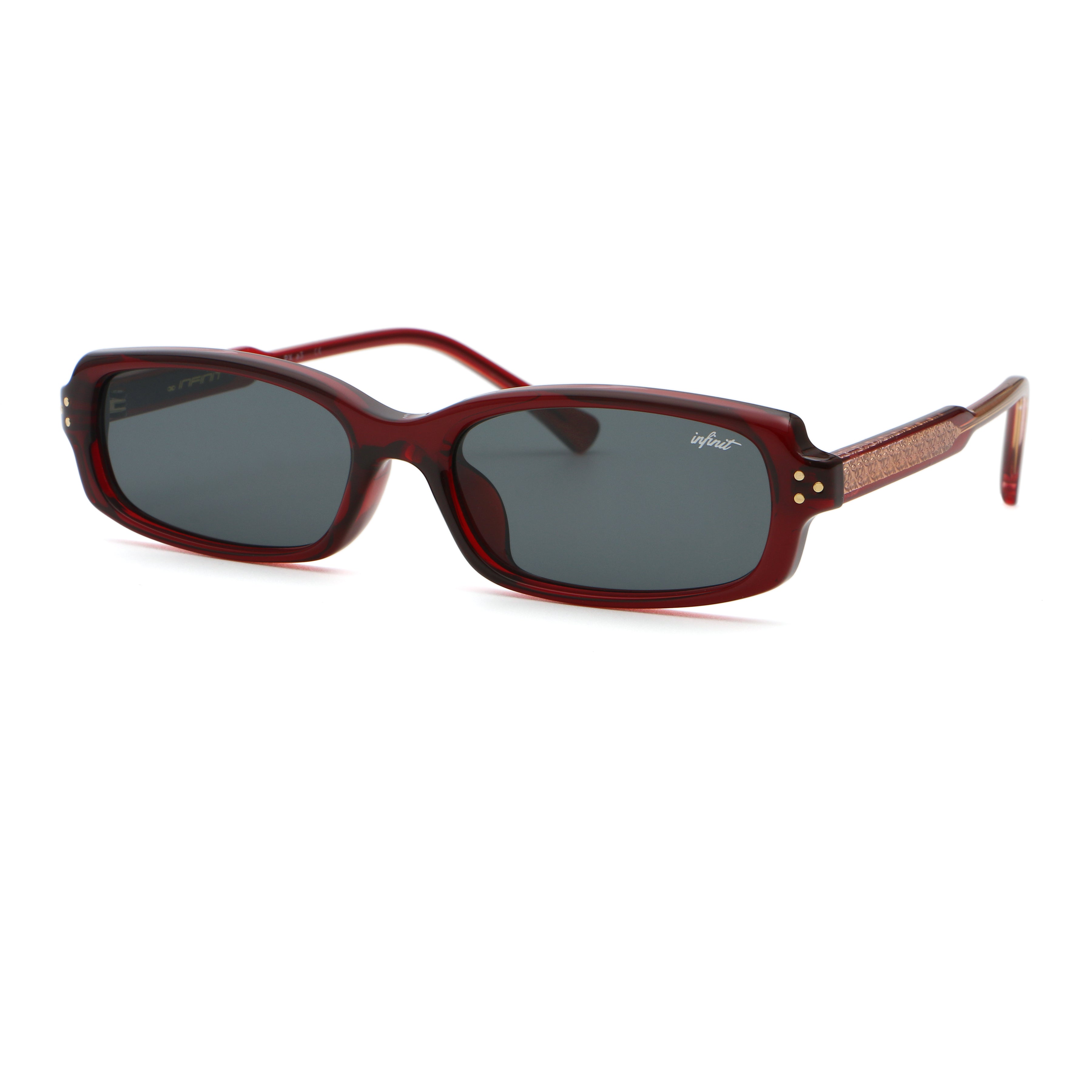 Virgil - Light Burgundy - Gray Lens
