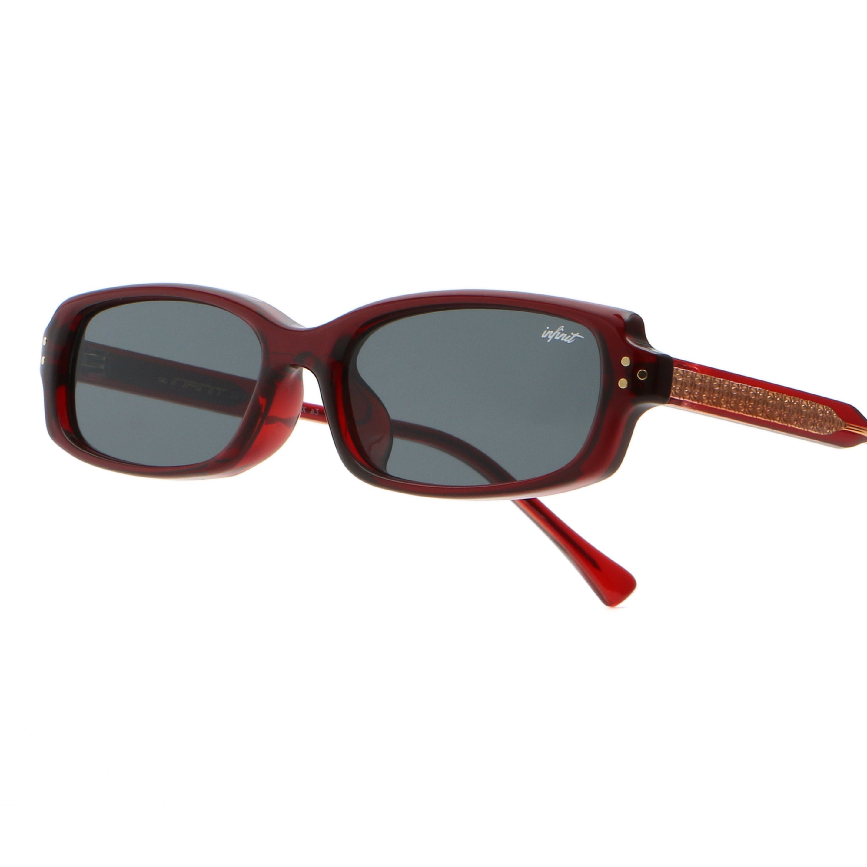 Virgil - Light Burgundy - Gray Lens