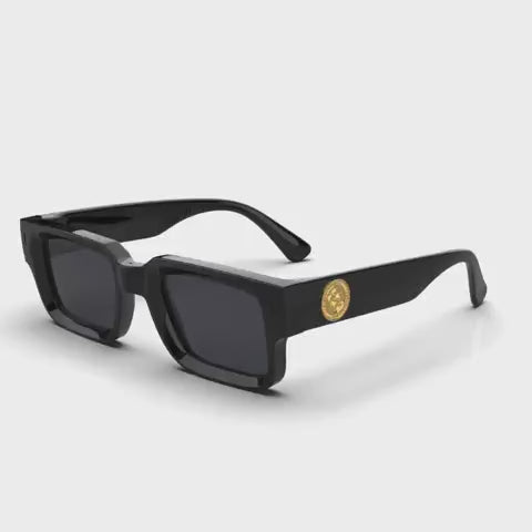 Exclamation - Black Shiny Uroboro Grey Lens