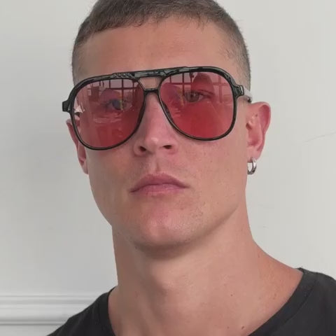 Triple XXX - Black Shiny - Rose Lens
