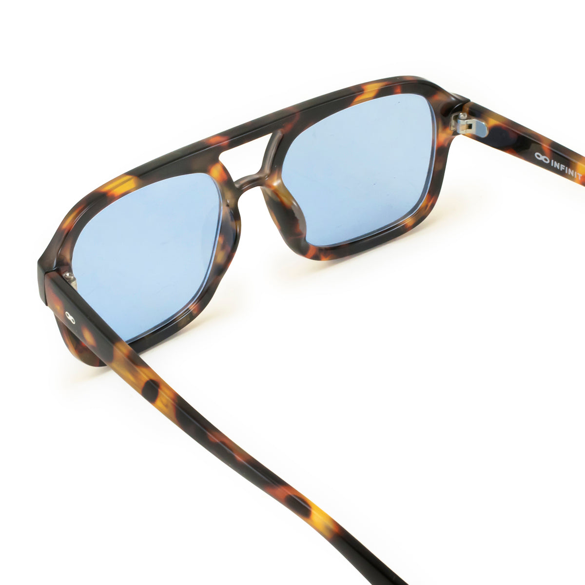 Corsa Sunglasses Demi Brown Blue Retro Lens Infinit