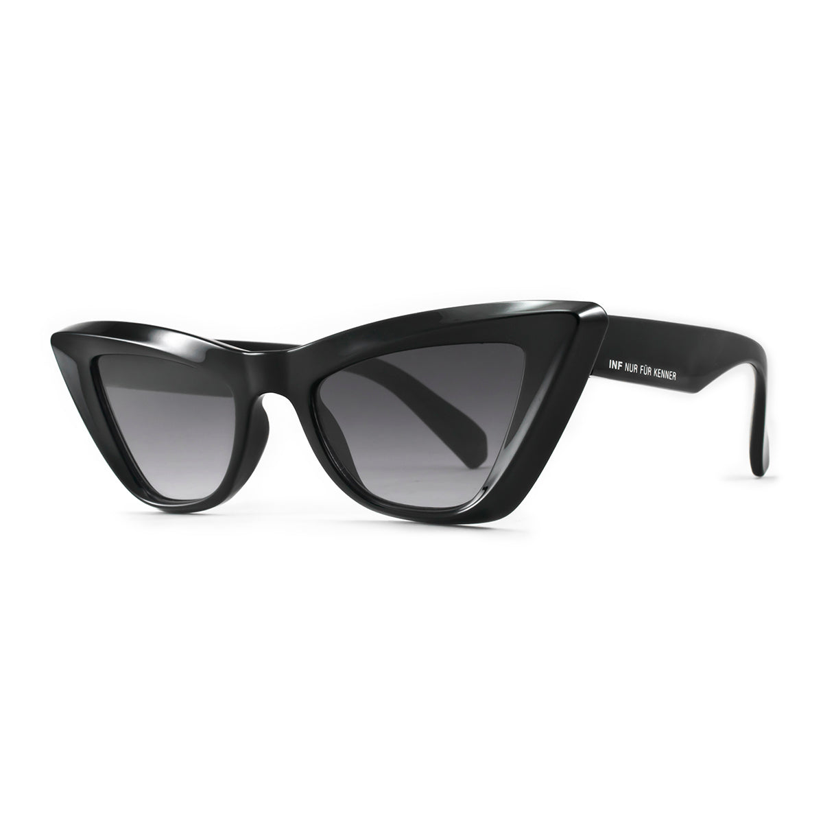 Linz - Black Shiny - Grey Gradient Lens