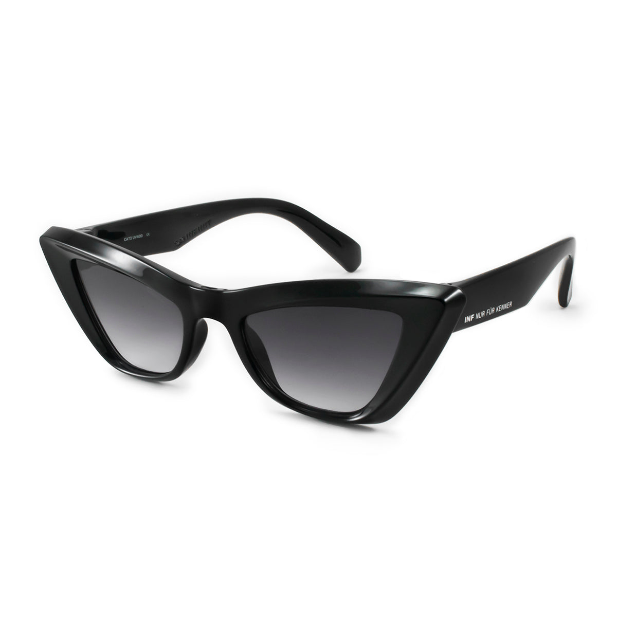 Linz - Black Shiny - Grey Gradient Lens