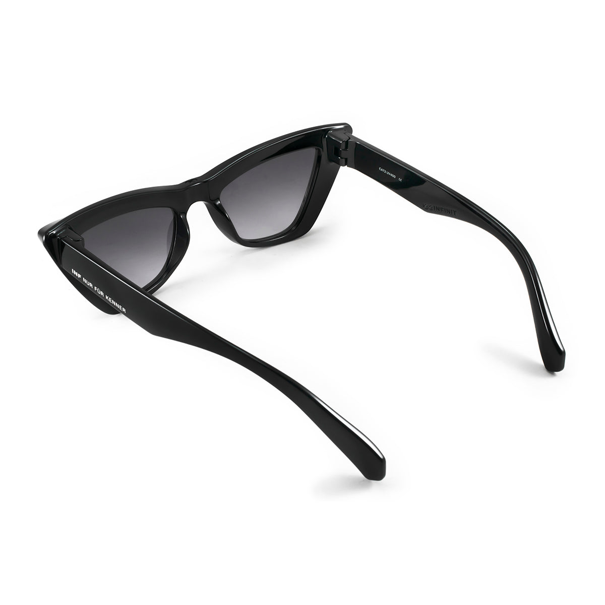 Linz - Black Shiny - Grey Gradient Lens