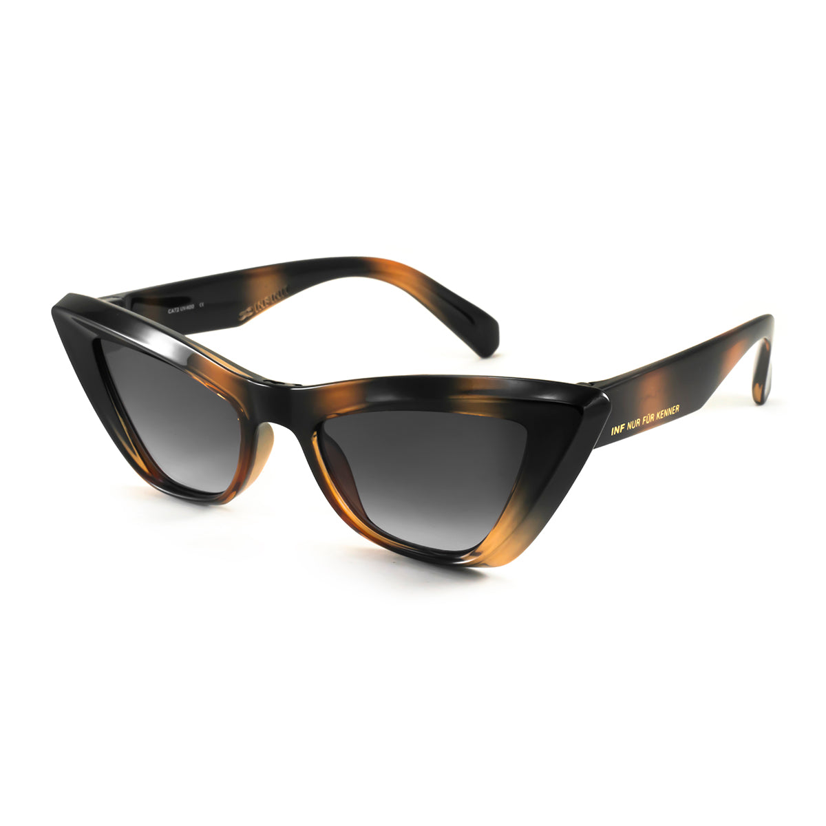 Linz - Tortoise - Grey Gradient Lens