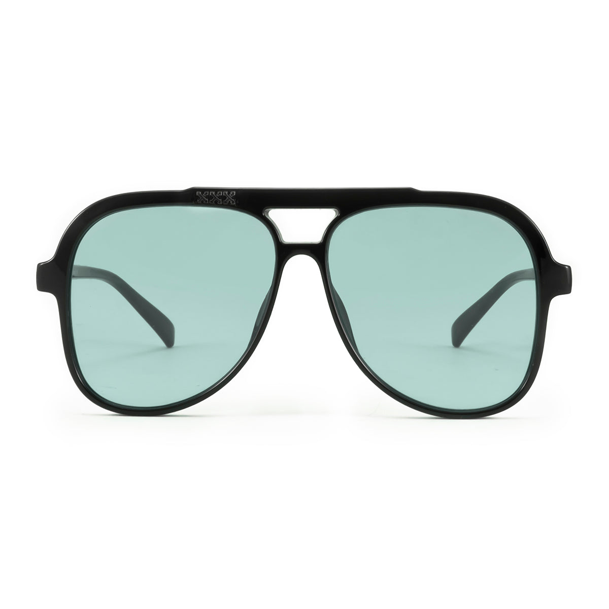 Triple XXX - Black Shiny - Turquoise Lens